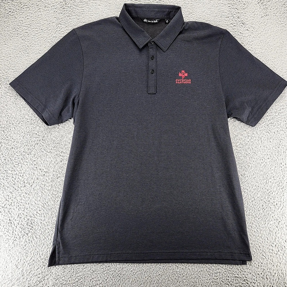Travis Mathew‎ Shirt Mens XL Black Short Sleeve Golf Lightweight Outdoors Polo